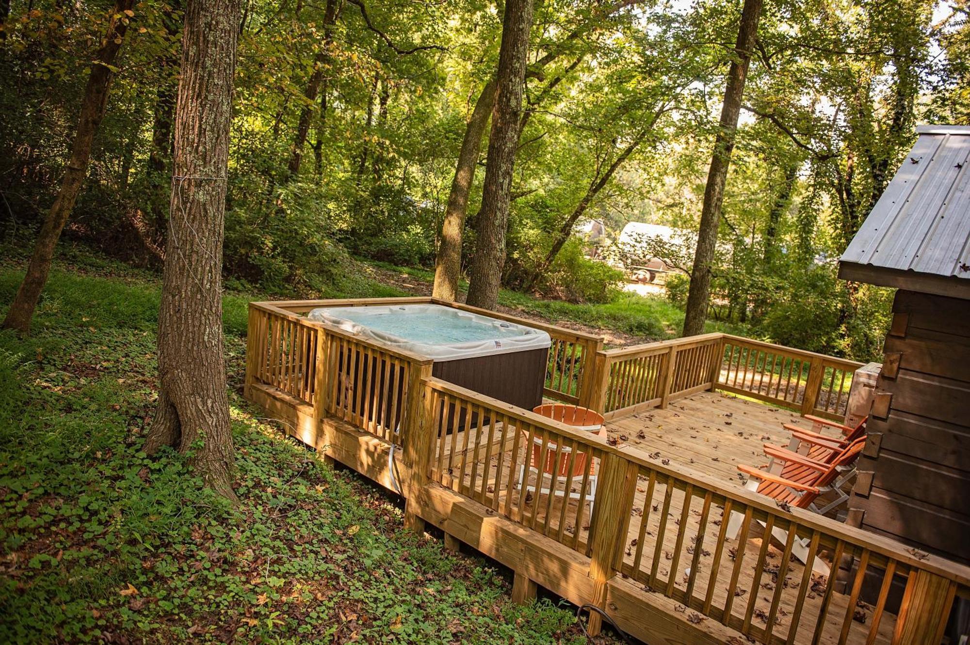 Lena Cabin Wooded Tiny Cabin - Hot Tub Chattanooga Exterior photo